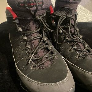 Jordan Black and Red Athletic Shoes